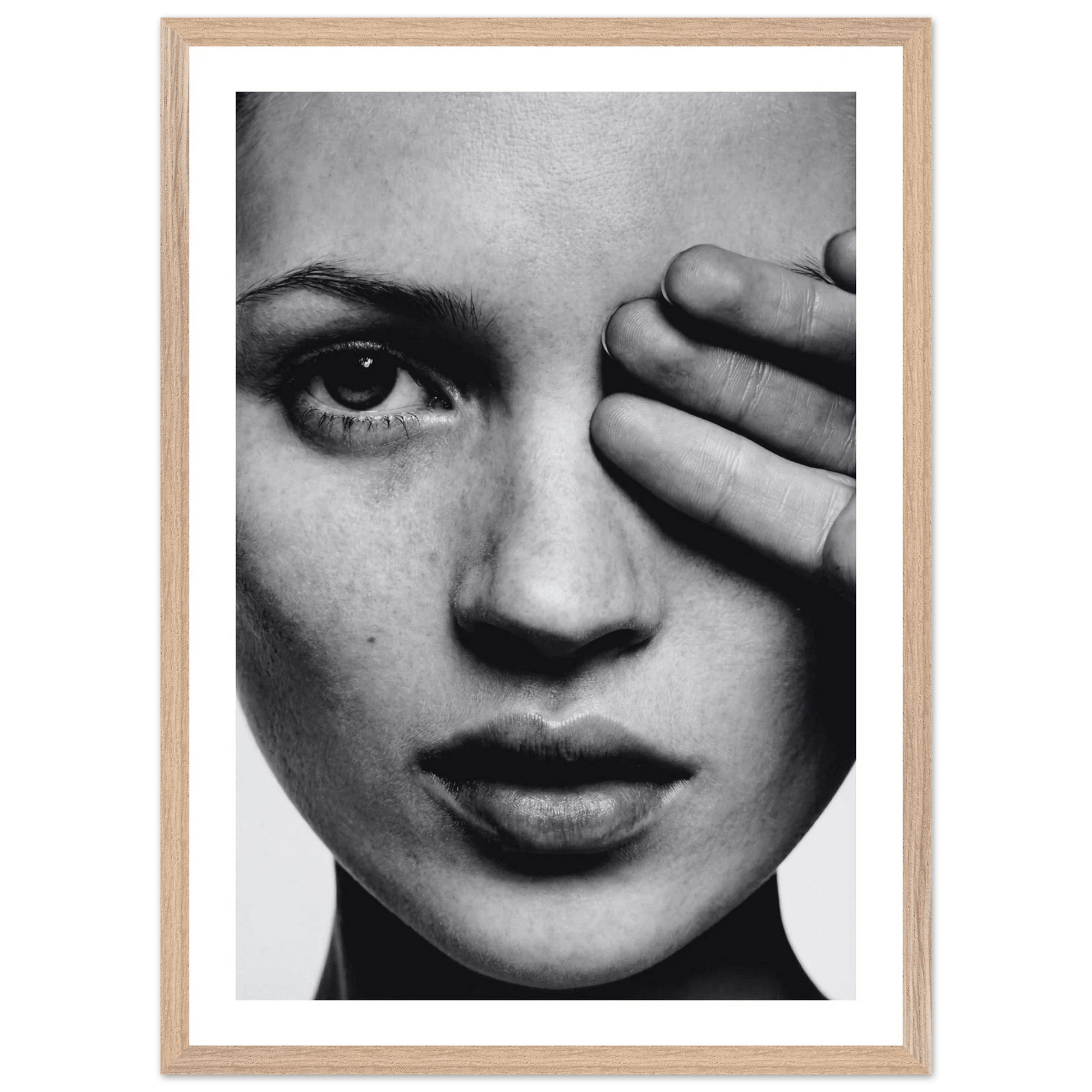 Minimalist Portrait Black and White Wall Art - The Trendy Art