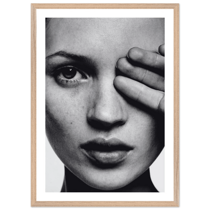 Minimalist Portrait Black and White Wall Art - The Trendy Art