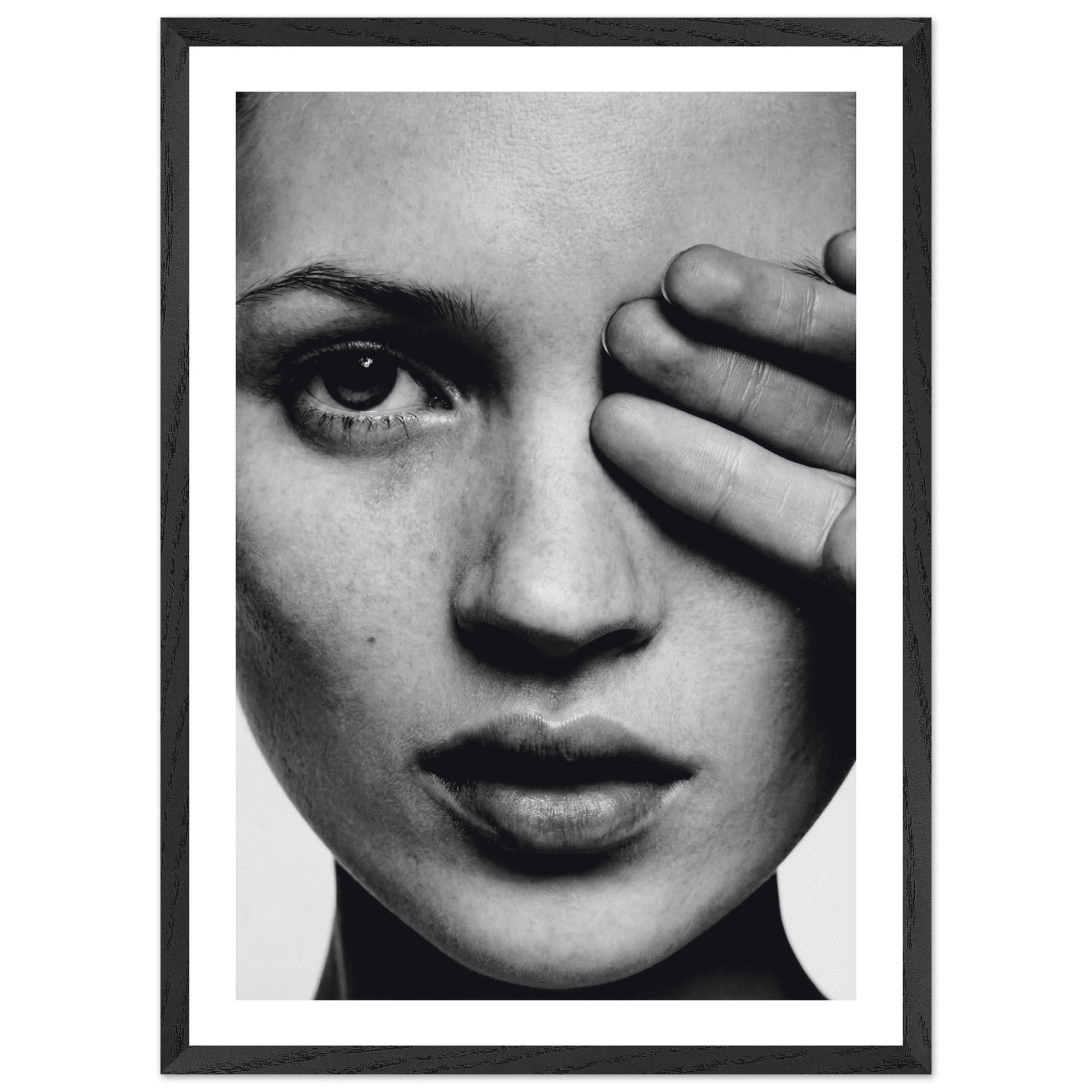 Minimalist Portrait Black and White Wall Art - The Trendy Art