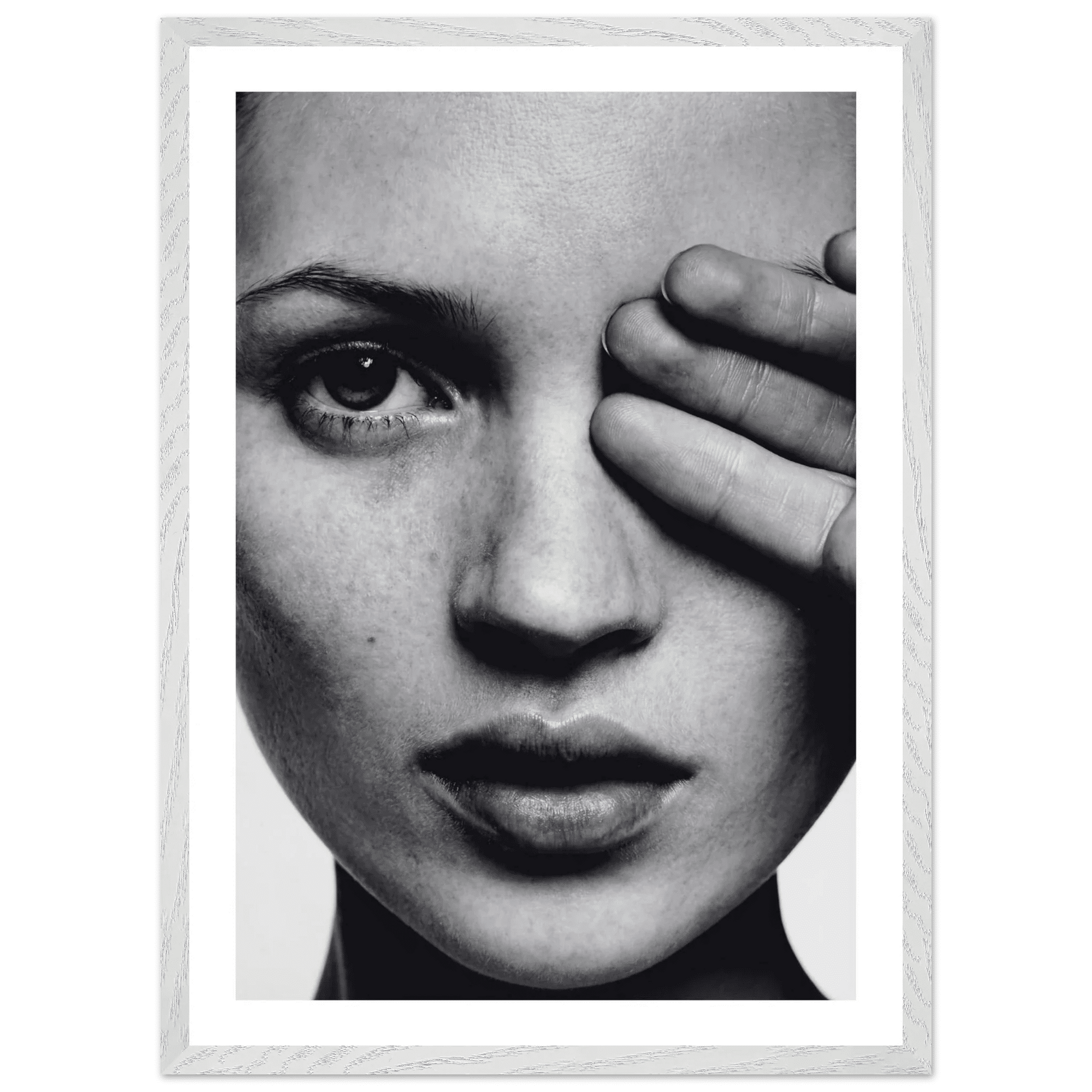 Minimalist Portrait Black and White Wall Art - The Trendy Art