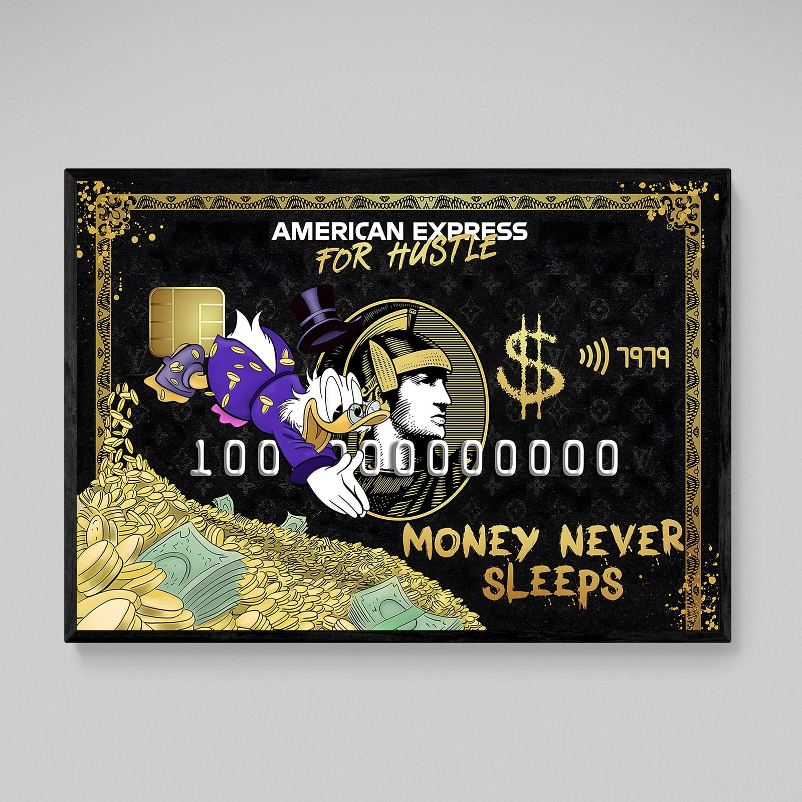 Money Never Sleeps Motivational Wall Art - The Trendy Art