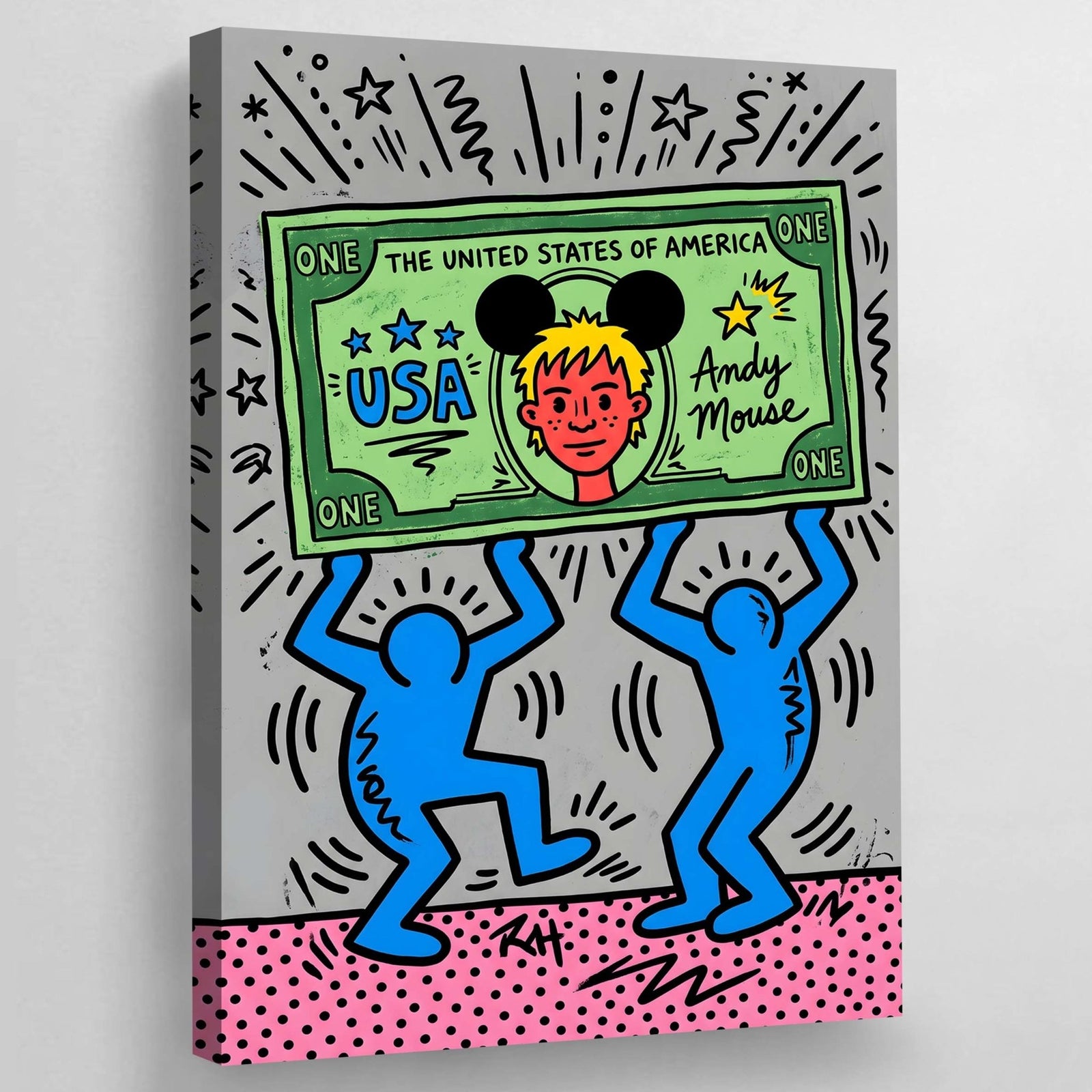 Money Pop Art Canvas - The Trendy Art