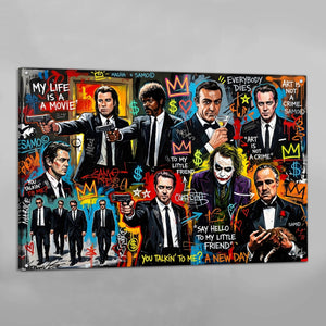 Movies Icons Graffiti Wall Art - The Trendy Art