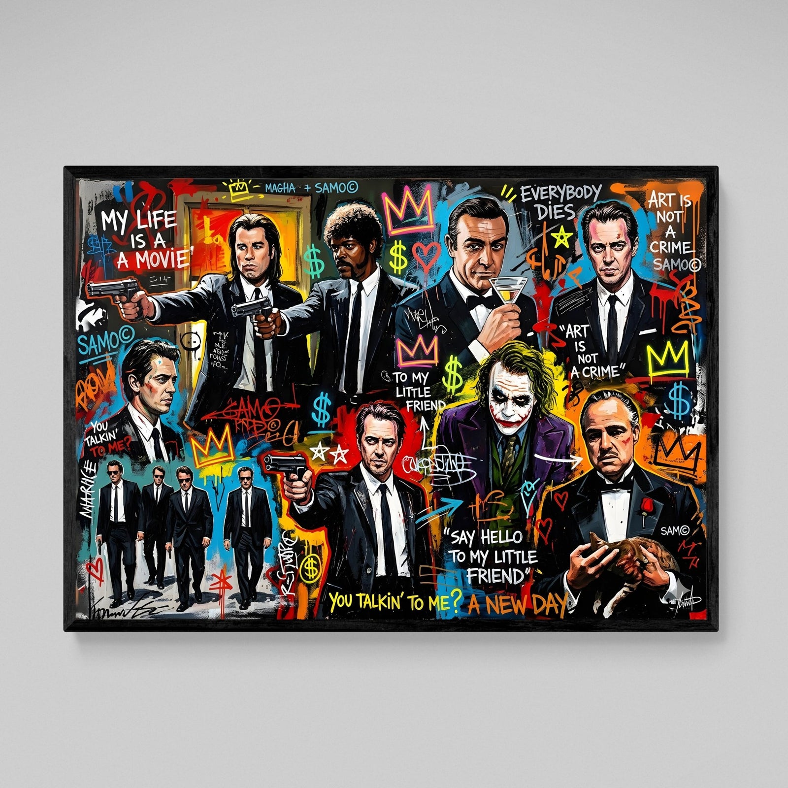 Movies Icons Graffiti Wall Art - The Trendy Art