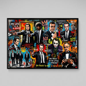 Movies Icons Graffiti Wall Art - The Trendy Art