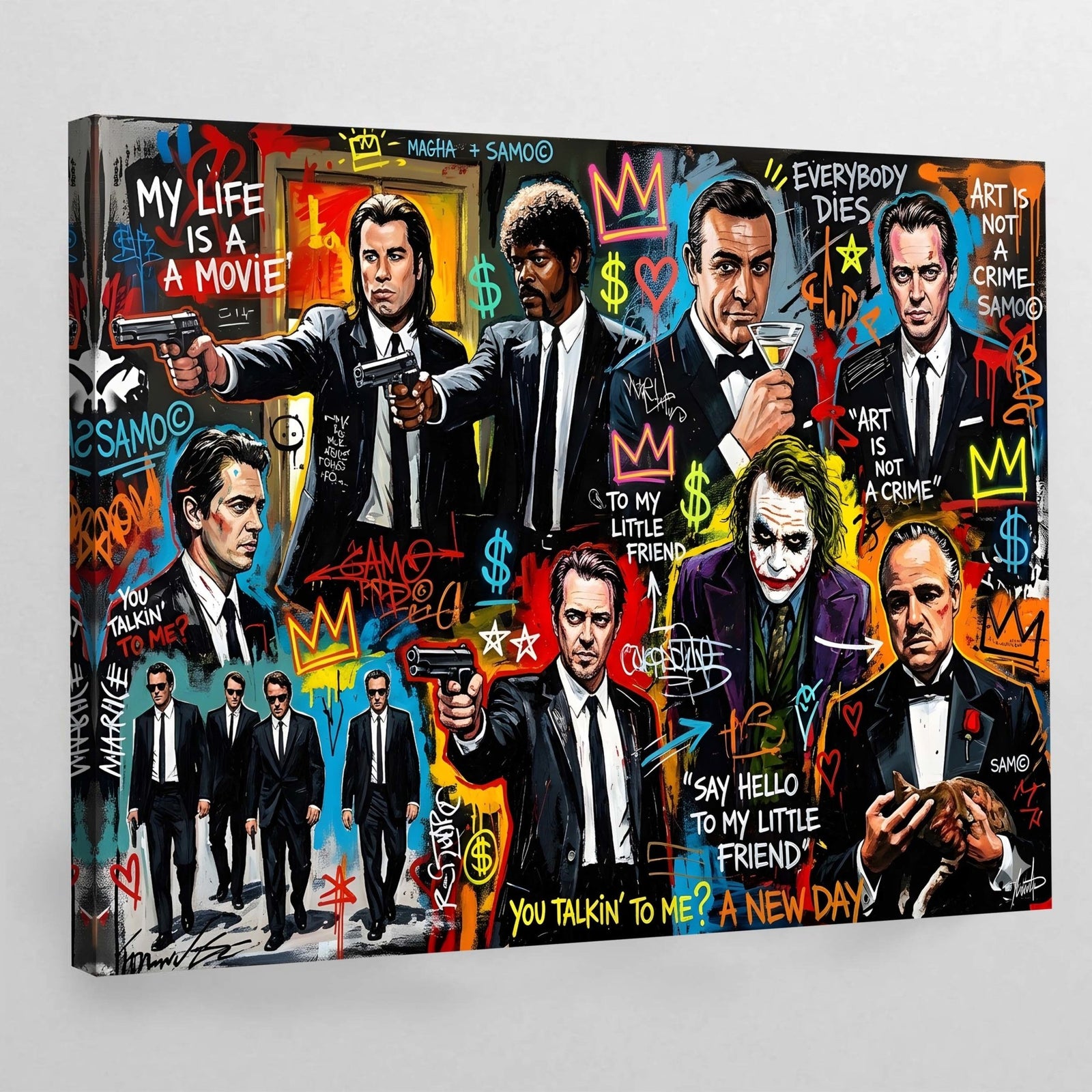 Movies Icons Graffiti Wall Art - The Trendy Art