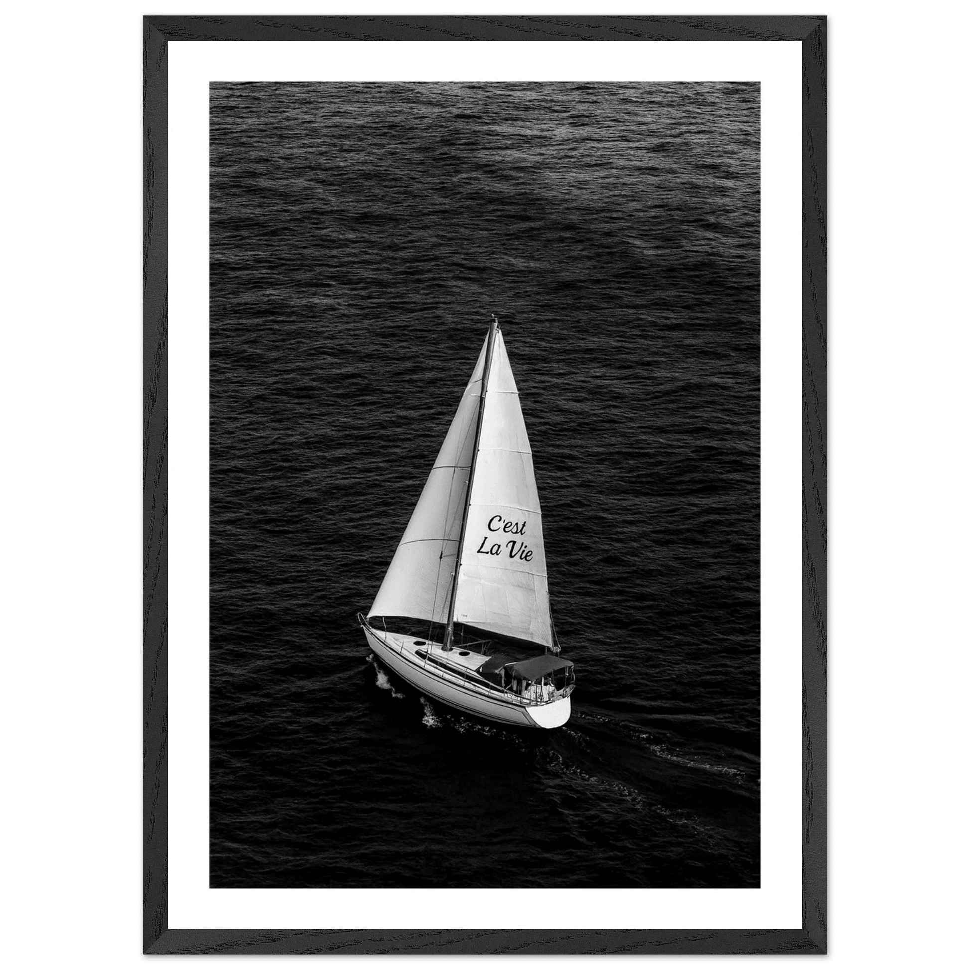 Ocean Escape Black and White Wall Art - The Trendy Art