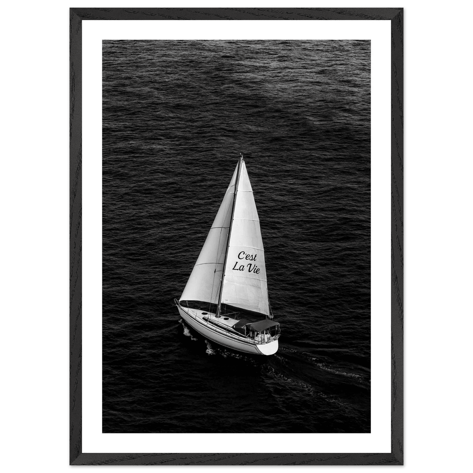 Ocean Escape Black and White Wall Art - The Trendy Art