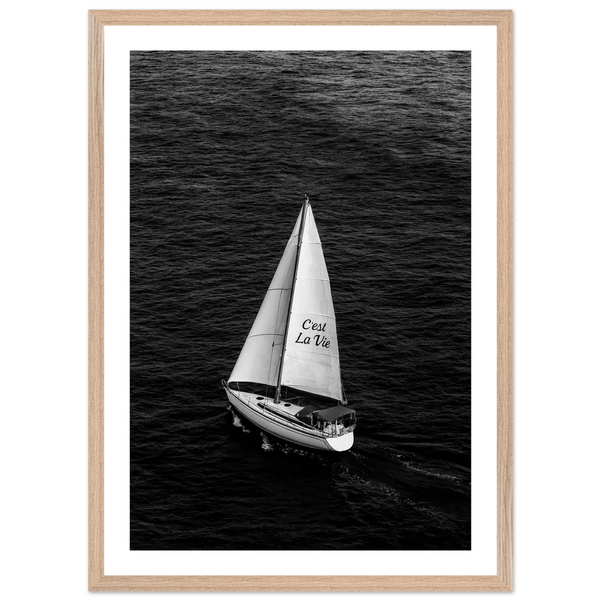 Ocean Escape Black and White Wall Art - The Trendy Art