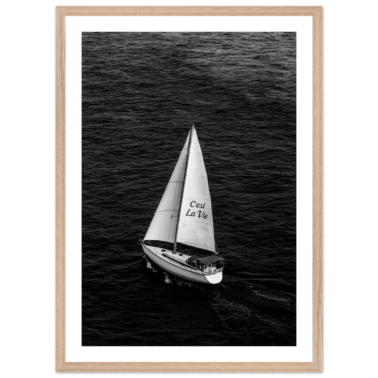 Ocean Escape Black and White Wall Art - The Trendy Art