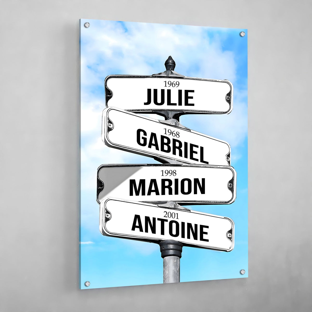 Personalized Canvas Street Sign - The Trendy Art