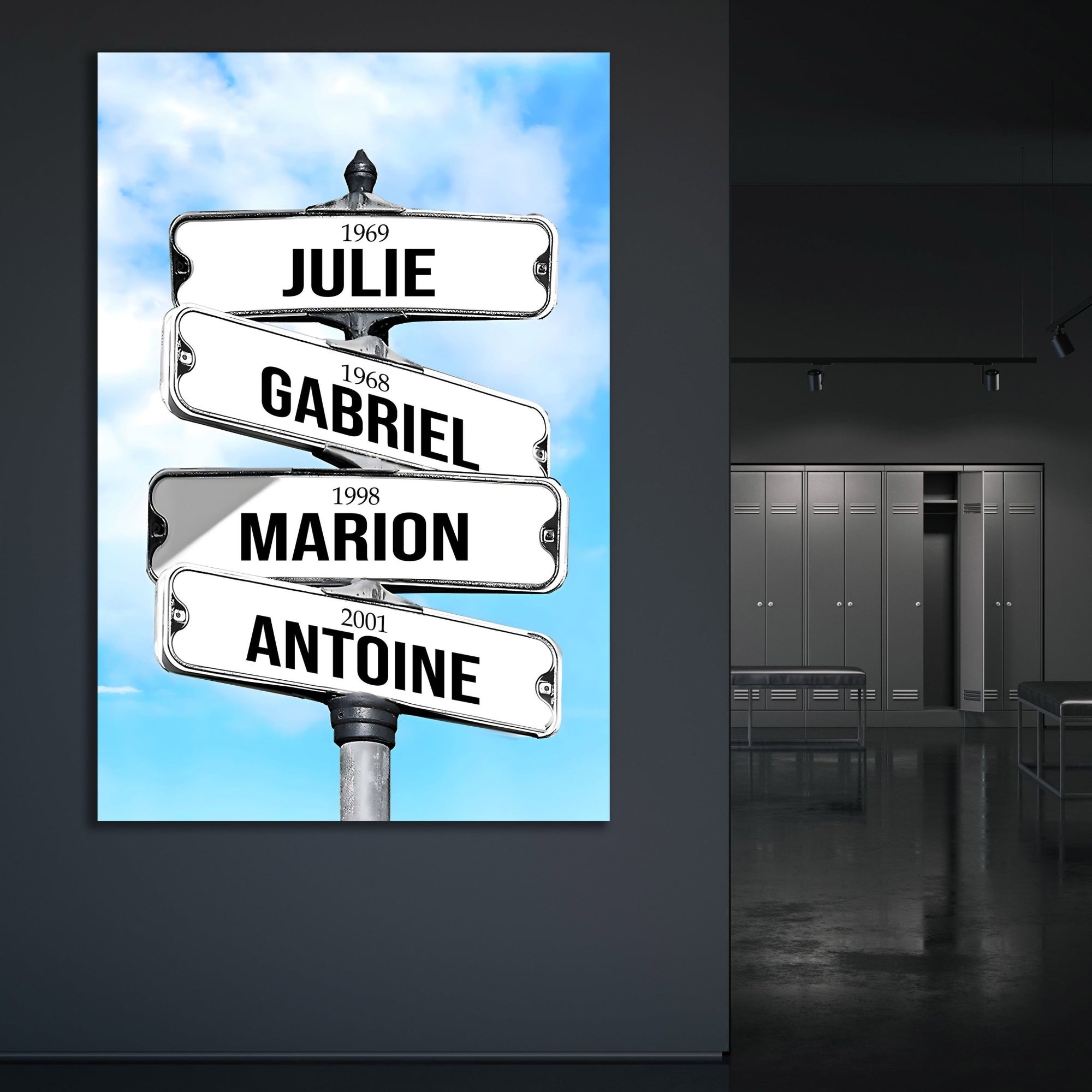 Personalized Canvas Street Sign - The Trendy Art