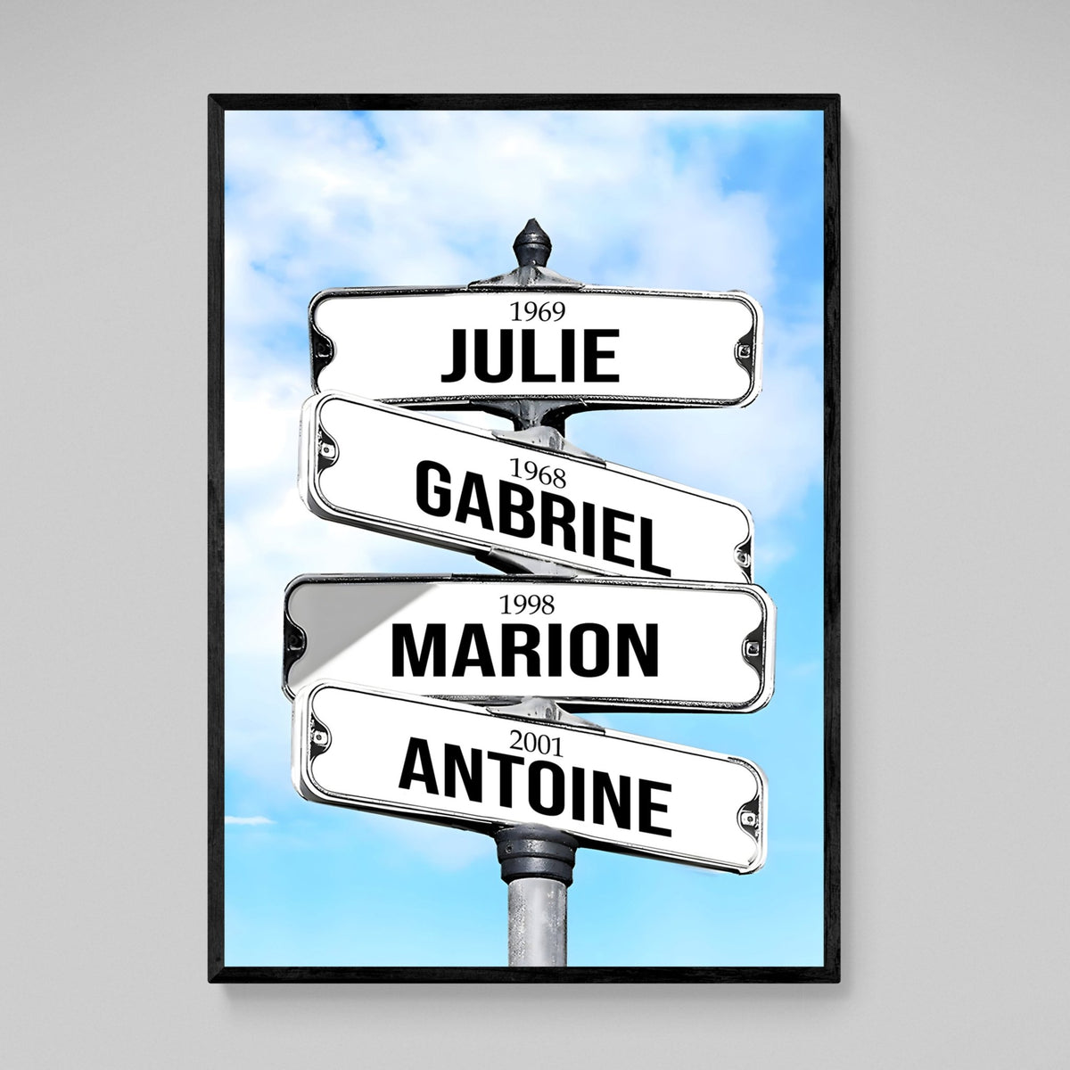 Personalized Canvas Street Sign - The Trendy Art