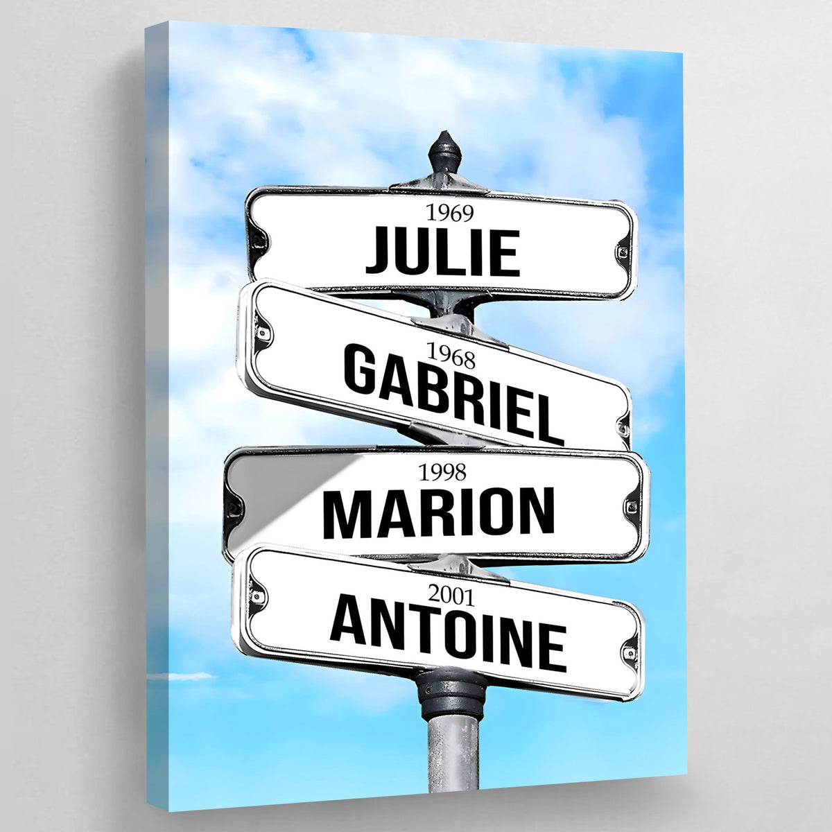 Personalized Canvas Street Sign - The Trendy Art