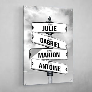 Personalized Street Sign Wall Art - The Trendy Art