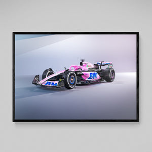 Pink F1 Car Wall Art - The Trendy Art