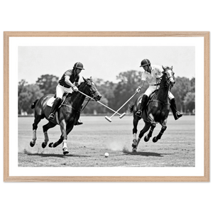 Polo Match Black and White Wall Art - The Trendy Art