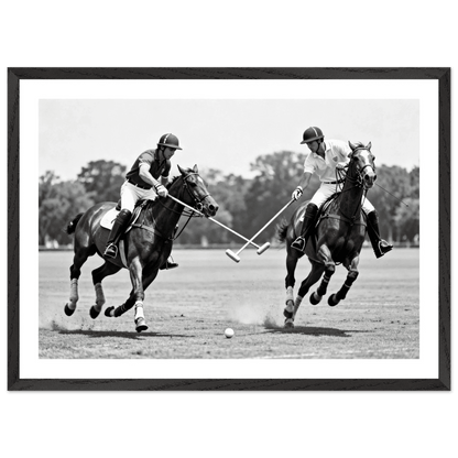 Polo Match Black and White Wall Art - The Trendy Art