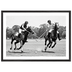 Polo Match Black and White Wall Art - The Trendy Art