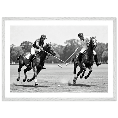 Polo Match Black and White Wall Art - The Trendy Art
