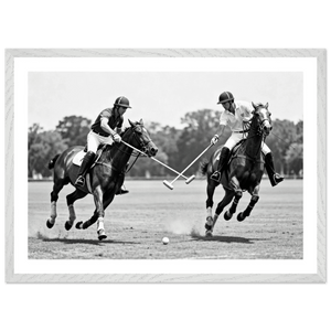 Polo Match Black and White Wall Art - The Trendy Art