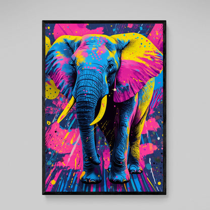 Pop Art Elephant Canvas Wall Art - The Trendy Art