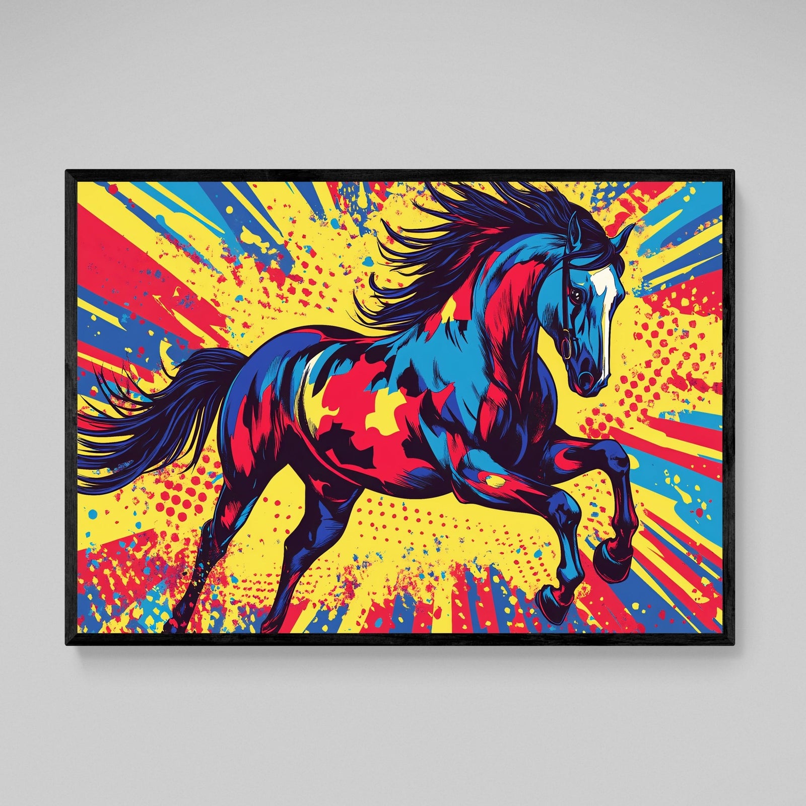 Pop Art Horse Canvas - The Trendy Art
