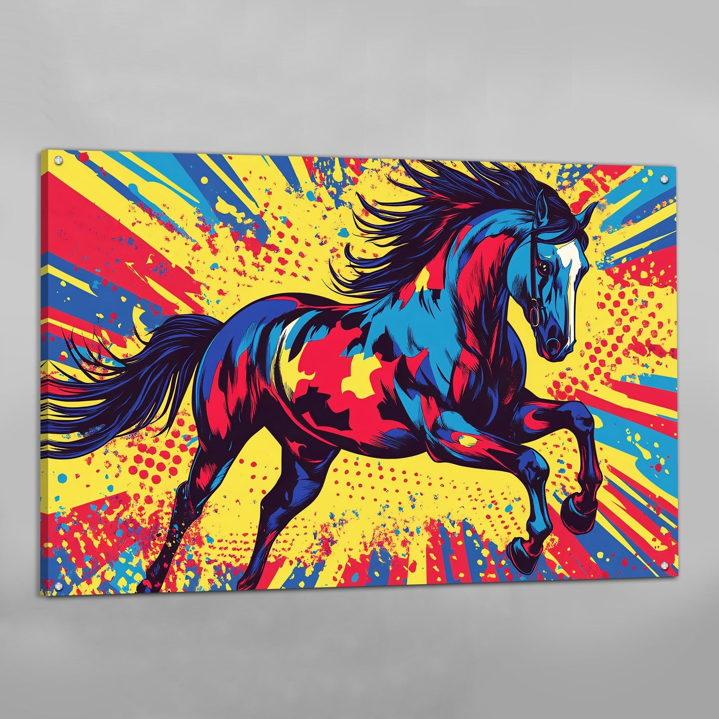 Pop Art Horse Canvas - The Trendy Art