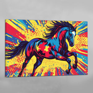 Pop Art Horse Canvas - The Trendy Art