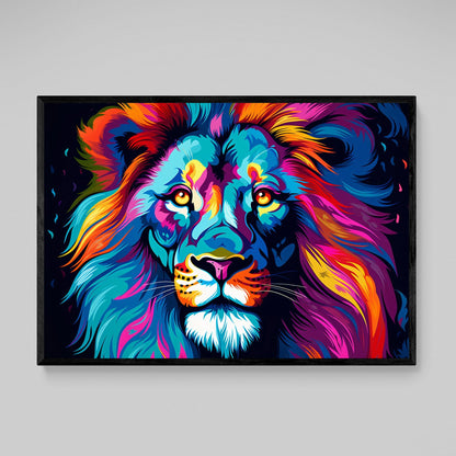 Pop Art Lion Canvas - The Trendy Art