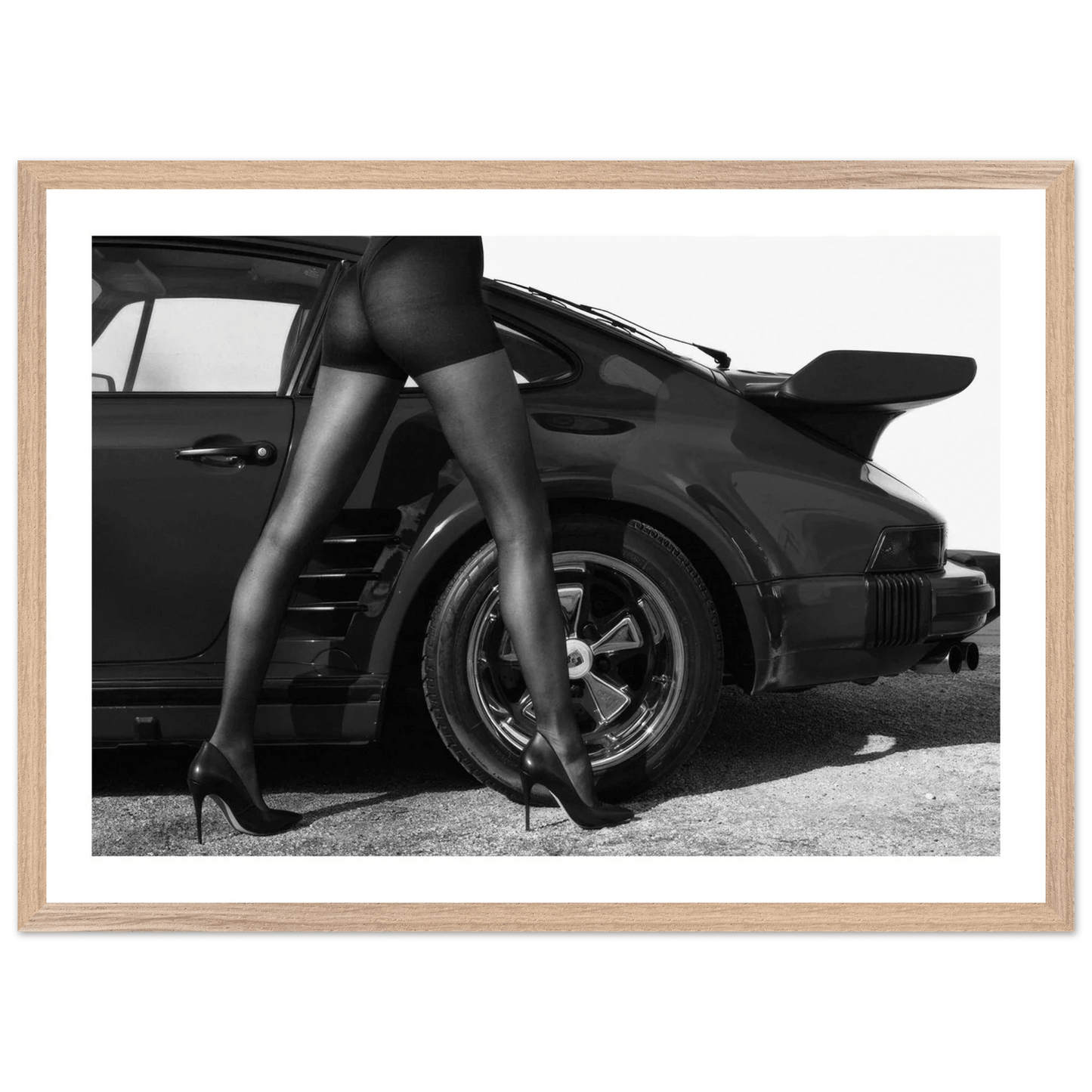 Porsche Style Black and White Wall Art - The Trendy Art