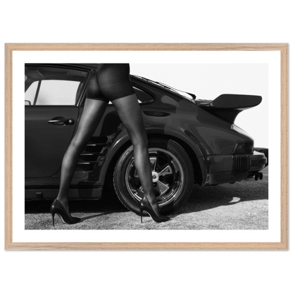 Porsche Style Black and White Wall Art - The Trendy Art