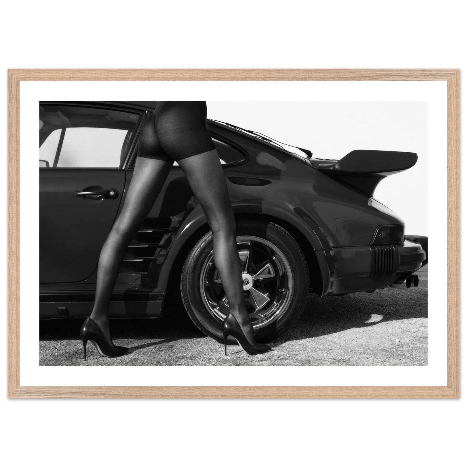 Porsche Style Black and White Wall Art - The Trendy Art