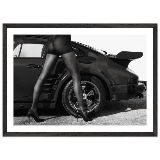 Porsche Style Black and White Wall Art - The Trendy Art