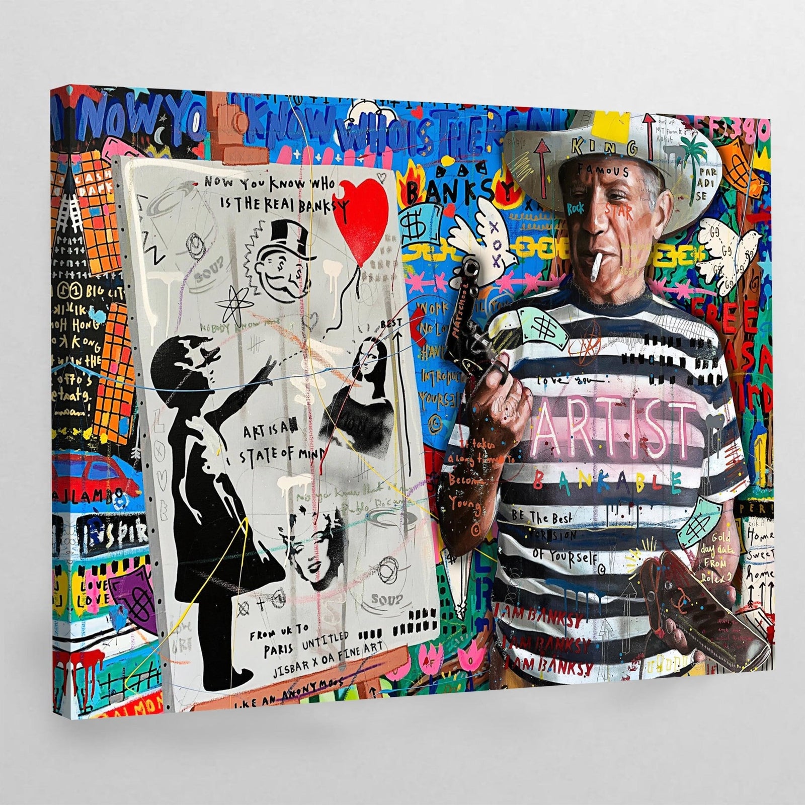 Rebel Artist Graffiti Wall Art - The Trendy Art