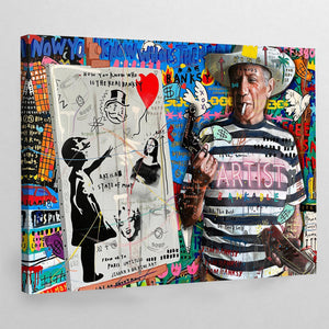 Rebel Artist Graffiti Wall Art - The Trendy Art