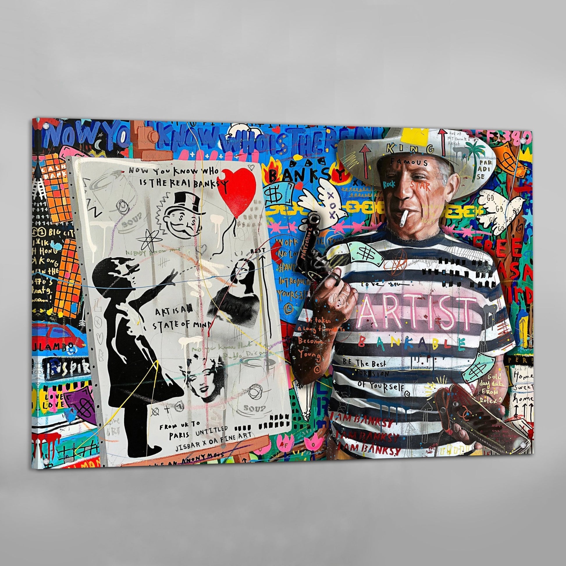 Rebel Artist Graffiti Wall Art - The Trendy Art