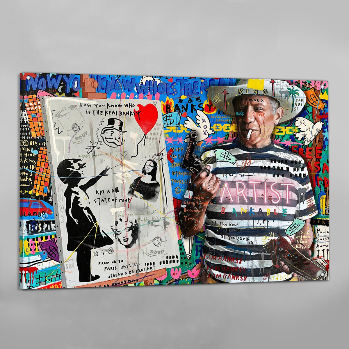 Rebel Artist Graffiti Wall Art - The Trendy Art