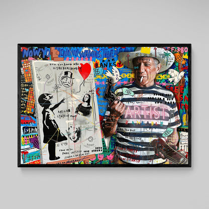 Rebel Artist Graffiti Wall Art - The Trendy Art