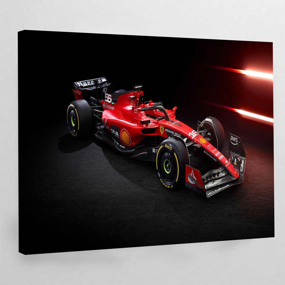 Red F1 Car Wall Art - The Trendy Art