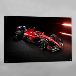 Red F1 Car Wall Art - The Trendy Art