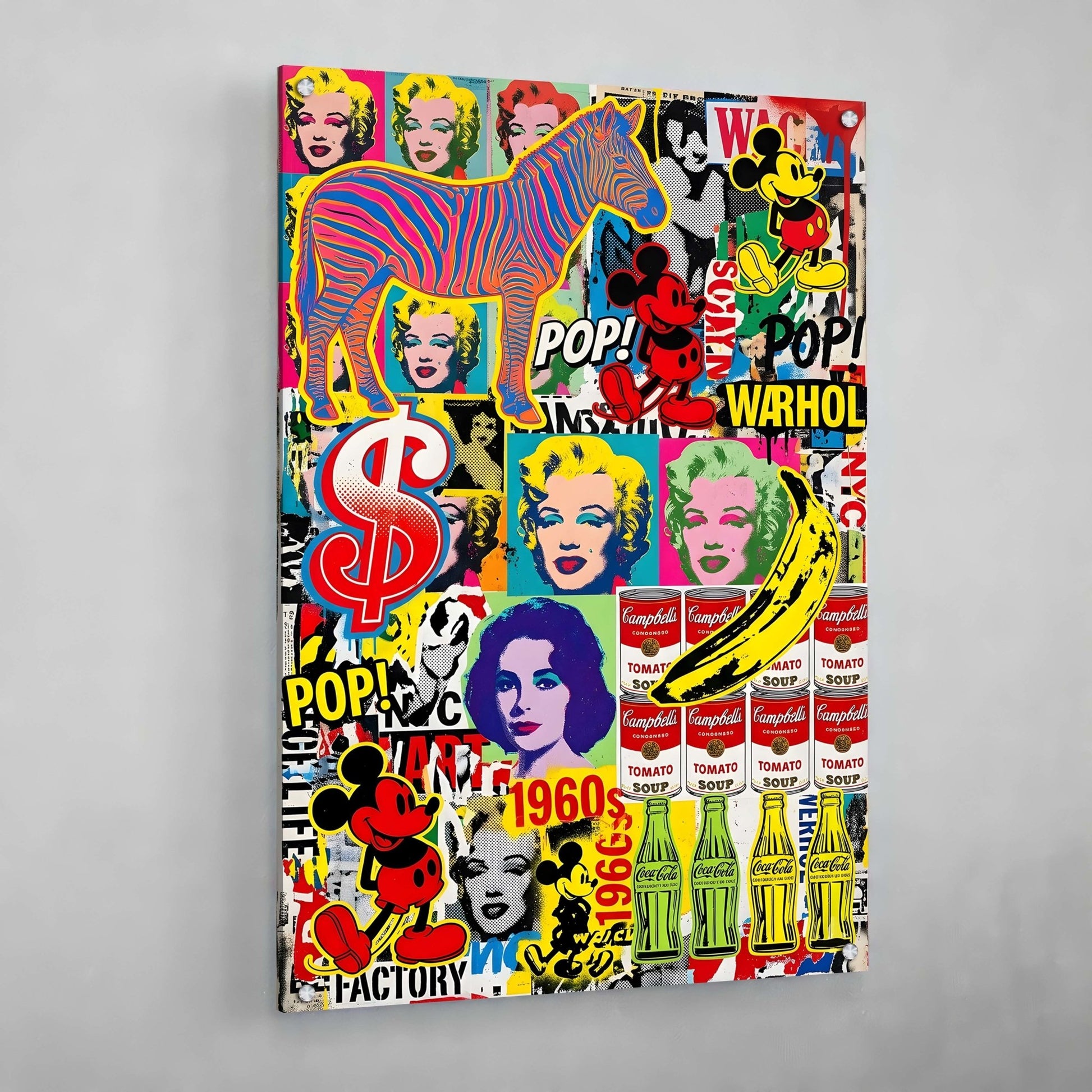 Retro American Pop Culture Canvas - The Trendy Art