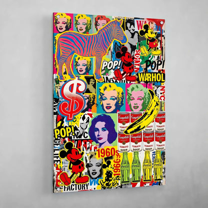 Retro American Pop Culture Canvas - The Trendy Art