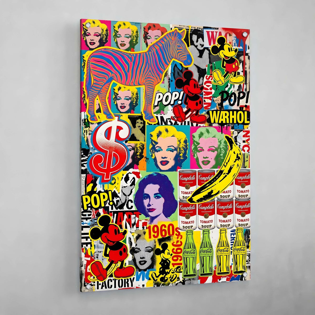 Retro American Pop Culture Canvas - The Trendy Art