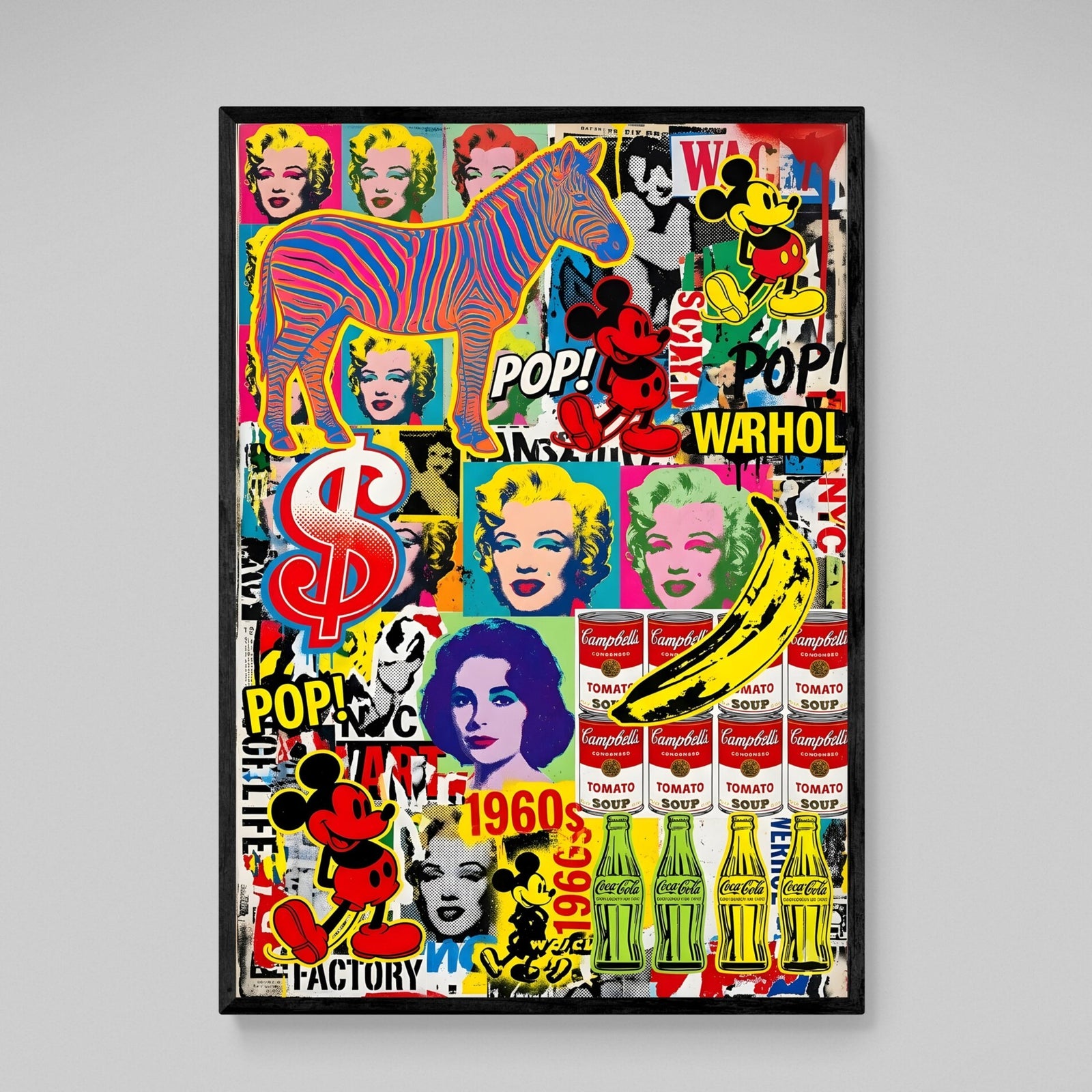 Retro American Pop Culture Canvas - The Trendy Art