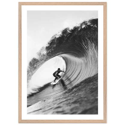 Ride The Wave Black and White Wall Art - The Trendy Art