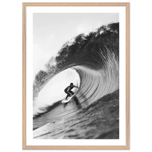 Ride The Wave Black and White Wall Art - The Trendy Art