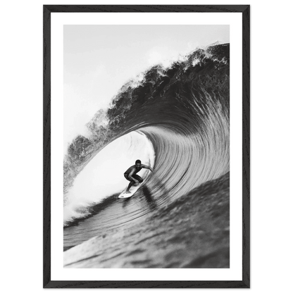 Ride The Wave Black and White Wall Art - The Trendy Art