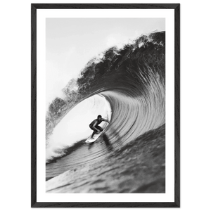 Ride The Wave Black and White Wall Art - The Trendy Art