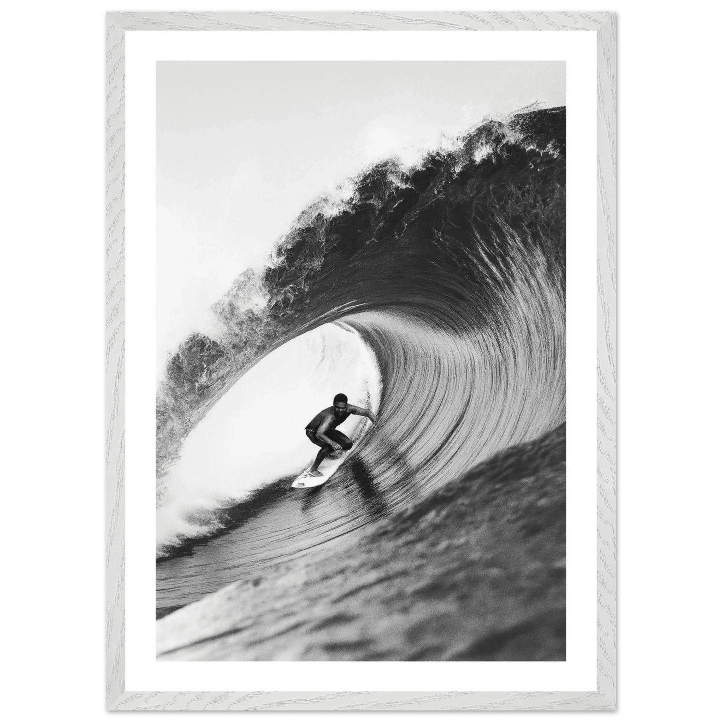 Ride The Wave Black and White Wall Art - The Trendy Art